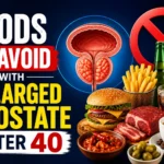 Foods to avoid with enlarged prostate after 40 including alcohol, fried foods, red meat, coffee, and spicy foods for better prostate health