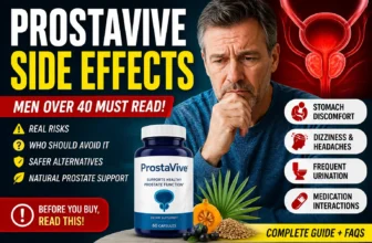 ProstaVive side effects for men over 40 including stomach discomfort dizziness frequent urination and medication risks