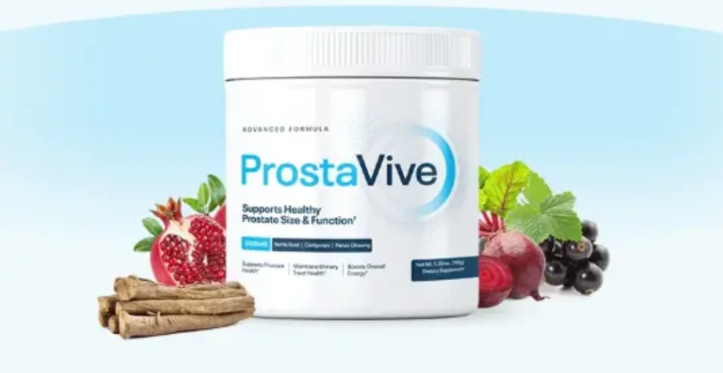 What is ProstaVive prostate health supplement bottle for men over 40