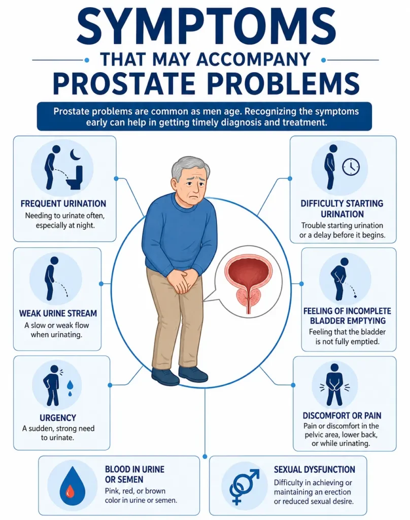 Symptoms That May Accompany Prostate Problems
